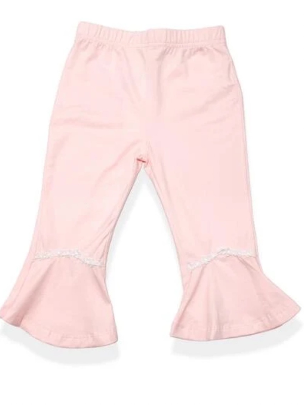 Floral Trim Trumpet Leggings - 2T